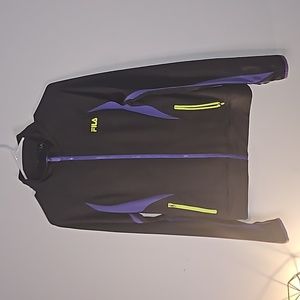 FILA Gray and Purple Womens Athletic Jacket